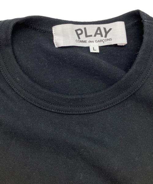 PLAY COMME des GARCONS（プレイコムデギャルソン）PLAY COMME des GARCONS (プレイコムデギャルソン) PLAY LONG SLEEVE T-SHIRT 長袖カットソー ブラック サイズ:SIZE Lの古着・服飾アイテム