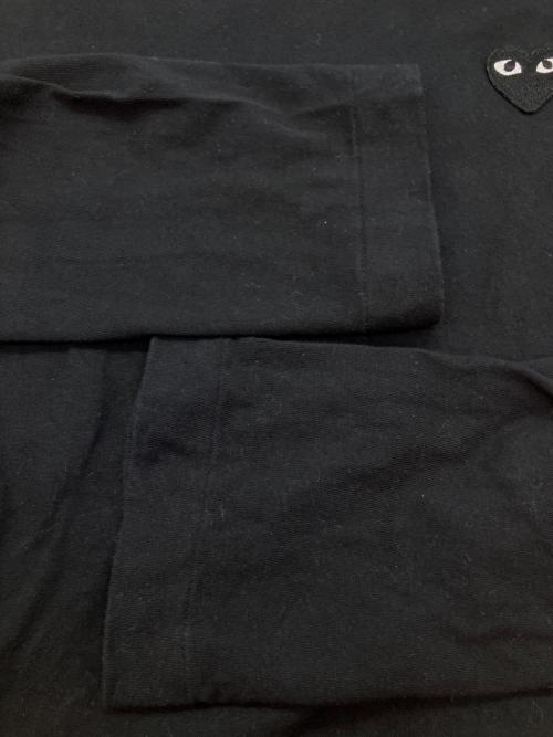 PLAY COMME des GARCONS（プレイコムデギャルソン）PLAY COMME des GARCONS (プレイコムデギャルソン) PLAY LONG SLEEVE T-SHIRT 長袖カットソー ブラック サイズ:SIZE Lの古着・服飾アイテム