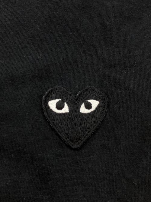 PLAY COMME des GARCONS（プレイコムデギャルソン）PLAY COMME des GARCONS (プレイコムデギャルソン) PLAY LONG SLEEVE T-SHIRT 長袖カットソー ブラック サイズ:SIZE Lの古着・服飾アイテム