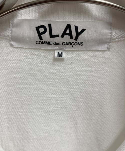 PLAY COMME des GARCONS（プレイコムデギャルソン）PLAY COMME des GARCONS (プレイコムデギャルソン) ポロシャツ ホワイト サイズ:SIZE Mの古着・服飾アイテム