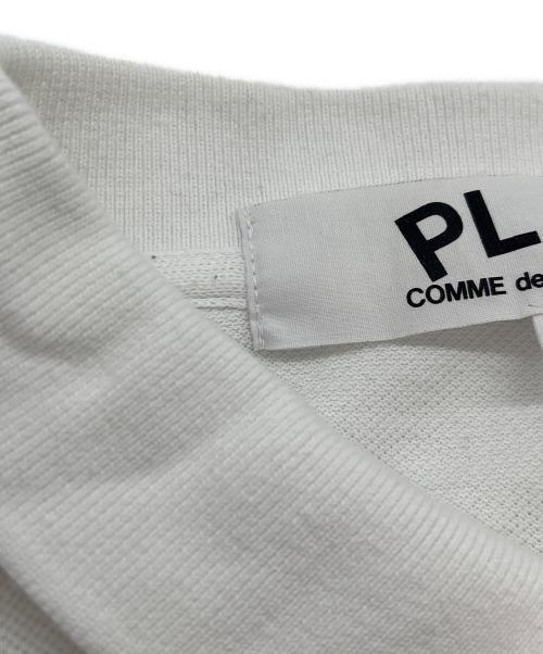 PLAY COMME des GARCONS（プレイコムデギャルソン）PLAY COMME des GARCONS (プレイコムデギャルソン) ポロシャツ ホワイト サイズ:SIZE Mの古着・服飾アイテム