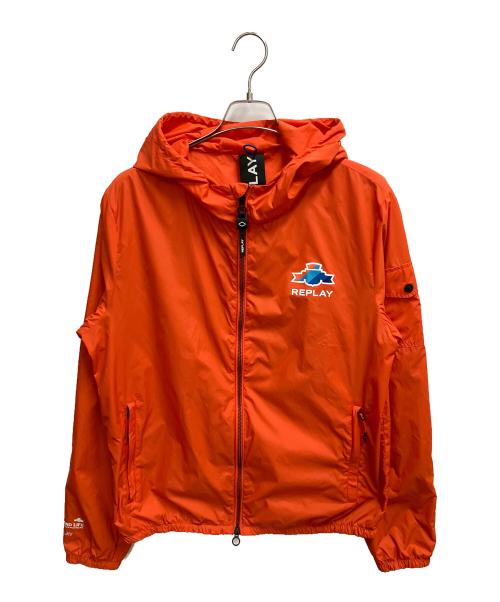 REPLAY（リプレイ）REPLAY (リプレイ) RECYCLED NYLON JACKET WITH HOOD ナイロンジャケット オレンジ サイズ:SIZE Freeの古着・服飾アイテム
