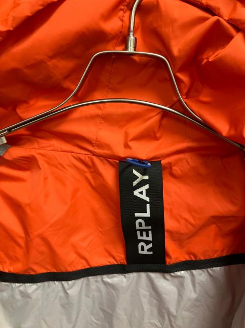 REPLAY（リプレイ）REPLAY (リプレイ) RECYCLED NYLON JACKET WITH HOOD ナイロンジャケット オレンジ サイズ:SIZE Freeの古着・服飾アイテム