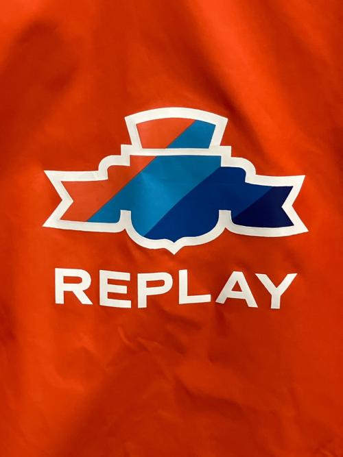REPLAY（リプレイ）REPLAY (リプレイ) RECYCLED NYLON JACKET WITH HOOD ナイロンジャケット オレンジ サイズ:SIZE Freeの古着・服飾アイテム