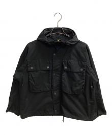 Barbour×KAPTAIN SUNSHINE（バブアー×キャプテンサンシャイン）の古着「フーディージャケット 」｜ブラック