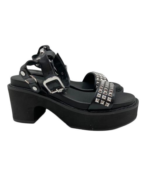 Hysteric Glamour（ヒステリックグラマー）Hysteric Glamour (ヒステリックグラマー) スタッズサンダル ブラック サイズ:SIZE 23cm 未使用品の古着・服飾アイテム