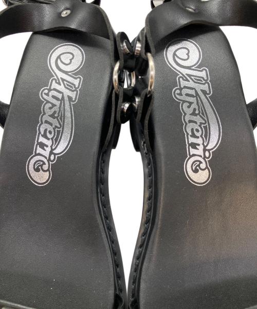 Hysteric Glamour（ヒステリックグラマー）Hysteric Glamour (ヒステリックグラマー) スタッズサンダル ブラック サイズ:SIZE 23cm 未使用品の古着・服飾アイテム