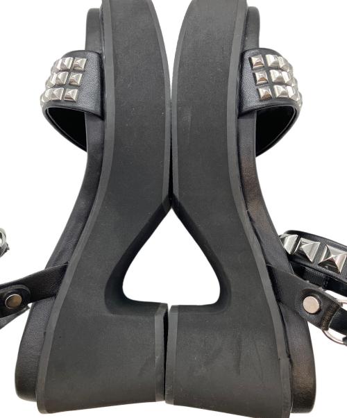 Hysteric Glamour（ヒステリックグラマー）Hysteric Glamour (ヒステリックグラマー) スタッズサンダル ブラック サイズ:SIZE 23cm 未使用品の古着・服飾アイテム