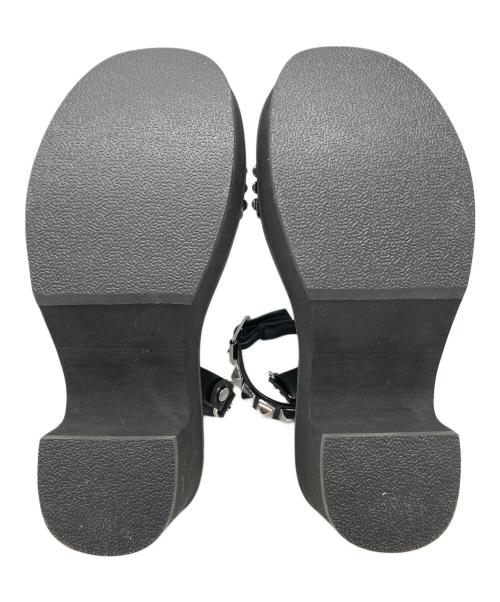 Hysteric Glamour（ヒステリックグラマー）Hysteric Glamour (ヒステリックグラマー) スタッズサンダル ブラック サイズ:SIZE 23cm 未使用品の古着・服飾アイテム