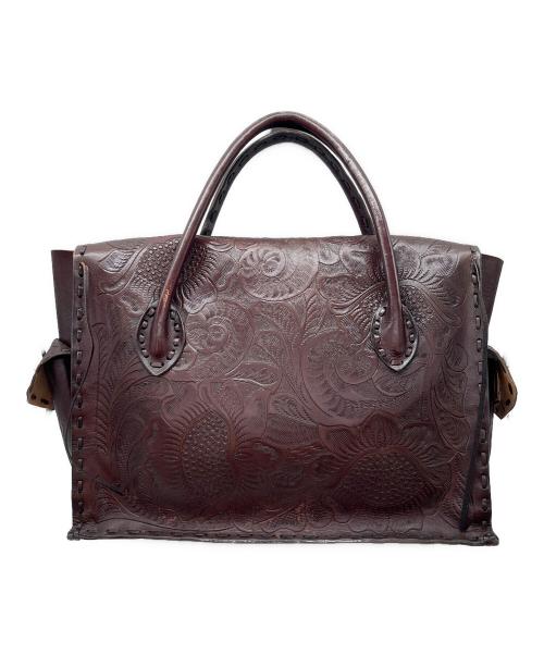 Carving Tribes（カービングトライブス）Carving Tribes (カービングトライブス) ハンドバッグ ブラウンの古着・服飾アイテム