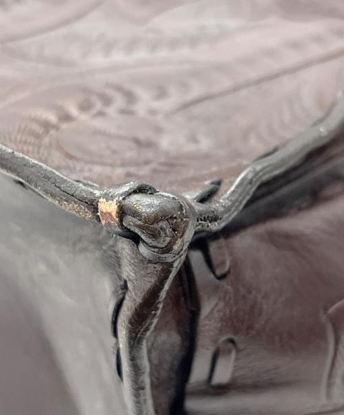 Carving Tribes（カービングトライブス）Carving Tribes (カービングトライブス) ハンドバッグ ブラウンの古着・服飾アイテム