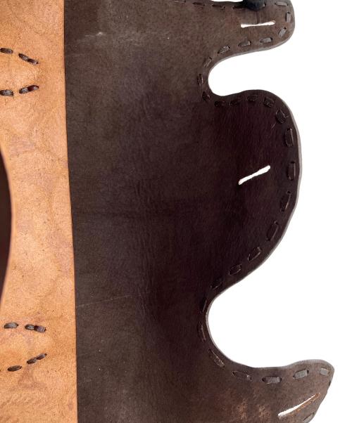 Carving Tribes（カービングトライブス）Carving Tribes (カービングトライブス) ハンドバッグ ブラウンの古着・服飾アイテム