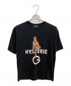 Hysteric Glamour×PLAY BOYヒステリックグラマー×プレイボーイ）の古着「PLAYBOY/BUNNY ON HG Tシャツ」｜ブラック