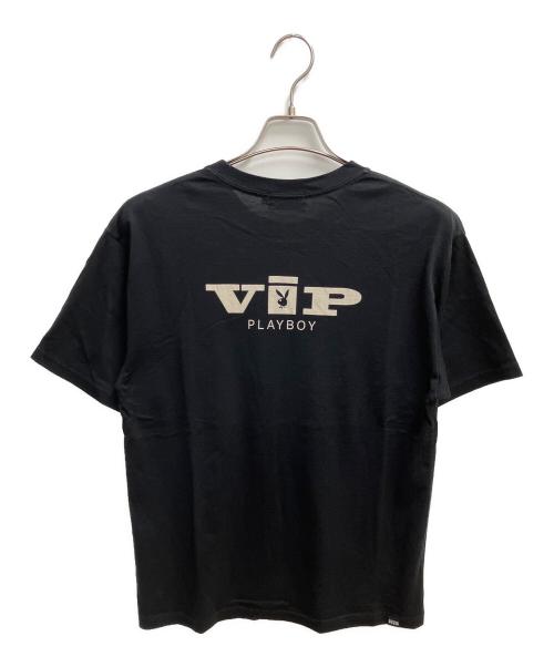 Hysteric Glamour（ヒステリックグラマー）Hysteric Glamour (ヒステリックグラマー) PLAY BOY (プレイボーイ) PLAYBOY/BUNNY ON HG Tシャツ ブラック サイズ:SIZE Mの古着・服飾アイテム
