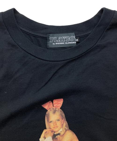 Hysteric Glamour（ヒステリックグラマー）Hysteric Glamour (ヒステリックグラマー) PLAY BOY (プレイボーイ) PLAYBOY/BUNNY ON HG Tシャツ ブラック サイズ:SIZE Mの古着・服飾アイテム