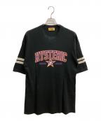 Hysteric Glamourヒステリックグラマー）の古着「SOUND COLLEGE 半袖ワンピース」｜ブラック