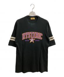 Hysteric Glamour（ヒステリックグラマー）の古着「SOUND COLLEGE 半袖ワンピース」｜ブラック