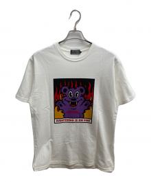 Hysteric Glamour（ヒステリックグラマー）の古着「FIRE BEAR Tシャツ」｜ホワイト