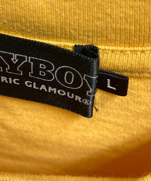 Hysteric Glamour（ヒステリックグラマー）Hysteric Glamour (ヒステリックグラマー) PLAY BOY (プレイボーイ) PLAYBOY/ASHLEY&PANDA Tシャツ イエロー サイズ:SIZE Lの古着・服飾アイテム