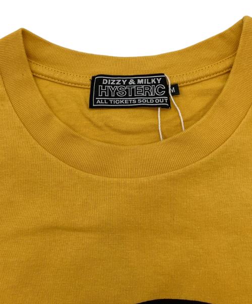 Hysteric Glamour（ヒステリックグラマー）Hysteric Glamour (ヒステリックグラマー) GOOD TIMES BAD TIMES Tシャツ イエロー×ブラック サイズ:SIZE M 未使用品の古着・服飾アイテム