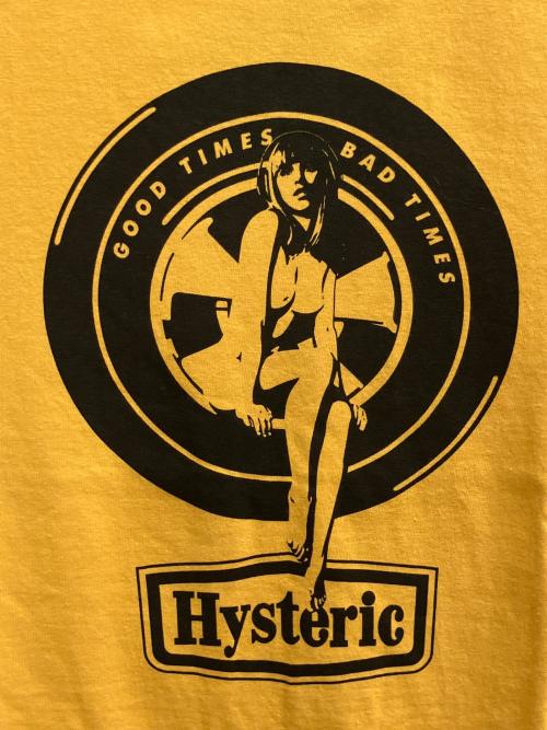 Hysteric Glamour（ヒステリックグラマー）Hysteric Glamour (ヒステリックグラマー) GOOD TIMES BAD TIMES Tシャツ イエロー×ブラック サイズ:SIZE M 未使用品の古着・服飾アイテム