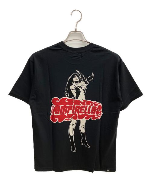 Hysteric Glamour（ヒステリックグラマー）Hysteric Glamour (ヒステリックグラマー) VAMPIRELLA (ヴァンピレラ) VAMPIRELLA/FLAME LOGO Tシャツ ブラック サイズ:SIZE M 未使用品の古着・服飾アイテム