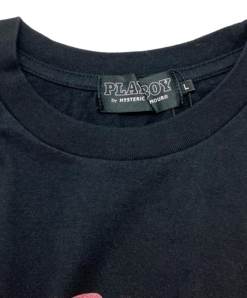 Hysteric Glamour（ヒステリックグラマー）Hysteric Glamour (ヒステリックグラマー) PLAY BOY (プレイボーイ) PLAYBOY/BUNNIES CANDIS Tシャツ ブラック サイズ:SIZE L 未使用品の古着・服飾アイテム