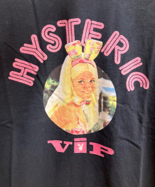 Hysteric Glamour（ヒステリックグラマー）Hysteric Glamour (ヒステリックグラマー) PLAY BOY (プレイボーイ) PLAYBOY/BUNNIES CANDIS Tシャツ ブラック サイズ:SIZE L 未使用品の古着・服飾アイテム