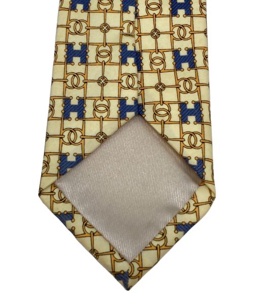 HERMES（エルメス）HERMES (エルメス) ネクタイ ベージュ サイズ:幅約9cmの古着・服飾アイテム