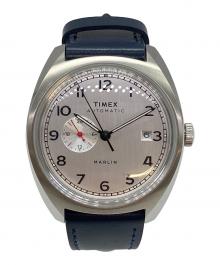 TIMEX（タイメックス）の古着「マーリンジェット ブルーレザー」｜シルバー