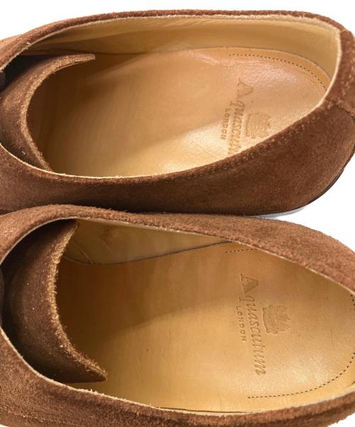 Aquascutum（アクアスキュータム）Aquascutum (アクアスキュータム) スウェードシューズ ブラウン サイズ:SIZE 25cmの古着・服飾アイテム
