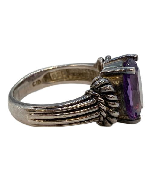 その他ブランド（ソノタブランド）その他ブランド (ソノタブランド) ストーンリング シルバー×パープル サイズ:12号の古着・服飾アイテム