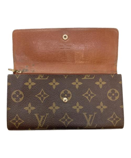 LOUIS VUITTON（ルイ ヴィトン）LOUIS VUITTON (ルイ ヴィトン) モノグラム ポルトフォイユ・サラ 長財布 ブラウンの古着・服飾アイテム
