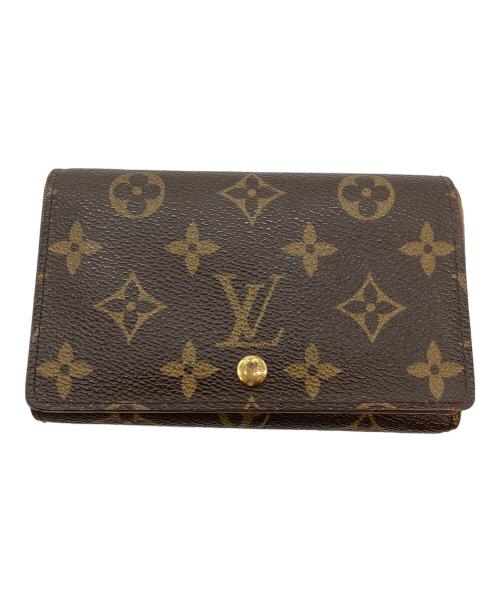 LOUIS VUITTON（ルイ ヴィトン）LOUIS VUITTON (ルイ ヴィトン) モノグラム ポルトモネ・ビエ・トレゾール 2つ折り財布 ブラウンの古着・服飾アイテム
