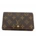 LOUIS VUITTON（ルイ ヴィトン）の古着「モノグラム ポルトモネ・ビエ・トレゾール 2つ折り財布」｜ブラウン