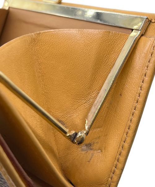 CELINE（セリーヌ）CELINE (セリーヌ) 2つ折り財布 ブラウン×ベージュの古着・服飾アイテム