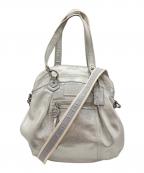 COACHコーチ）の古着「ポピー　2WAYショルダーバッグ」｜シルバー