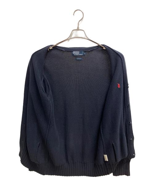 POLO RALPH LAUREN（ポロ・ラルフローレン）POLO RALPH LAUREN (ポロ・ラルフローレン) ニットカーディガン ネイビー サイズ:SIZE Sの古着・服飾アイテム