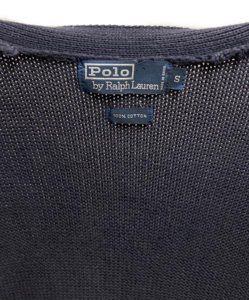 POLO RALPH LAUREN（ポロ・ラルフローレン）POLO RALPH LAUREN (ポロ・ラルフローレン) ニットカーディガン ネイビー サイズ:SIZE Sの古着・服飾アイテム