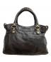 中古・古着 BALENCIAGA (バレンシアガ) ジャイアントタウン 2WAYバッグ ブラック：130000円