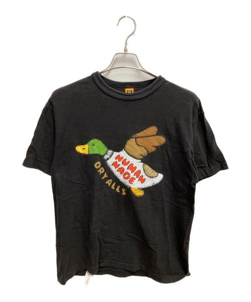 HUMAN MADE（ヒューマンメイド）HUMAN MADE (ヒューマンメイド) KAWS (カウズ) T-SHIRT KAWS #2 半袖Tシャツ ブラック サイズ:SIZE Lの古着・服飾アイテム