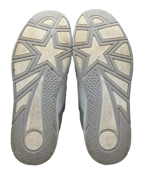 JIMMY CHOO（ジミーチュウ）JIMMY CHOO (ジミーチュウ) FLORENT-M　スニーカー ホワイト×シルバー サイズ:SIZE 25.5cmの古着・服飾アイテム