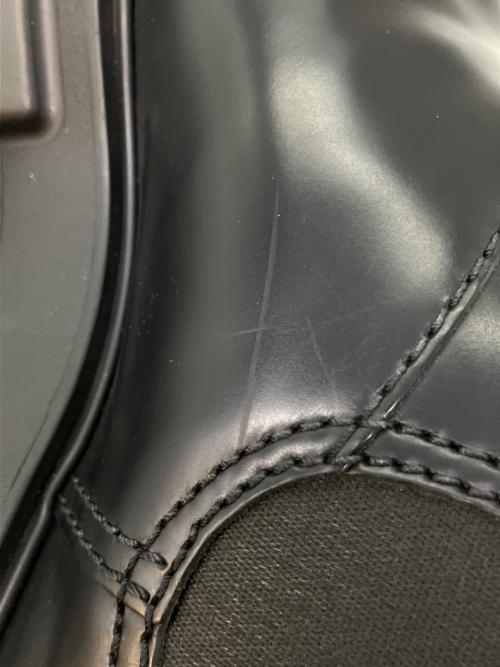 PRADA（プラダ）PRADA (プラダ) モノリス ブラッシュドレザー チェルシーブーツ サイドゴアブーツ ブラック サイズ:SIZE 11の古着・服飾アイテム