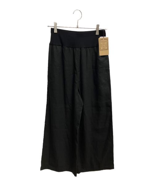 BEARDSLEY（ビアズリー）BEARDSLEY (ビアズリー) ウエストリブリネンパンツ ブラック サイズ:SIZE 1 未使用品の古着・服飾アイテム