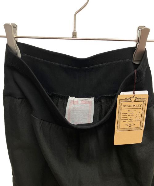 BEARDSLEY（ビアズリー）BEARDSLEY (ビアズリー) ウエストリブリネンパンツ ブラック サイズ:SIZE 1 未使用品の古着・服飾アイテム