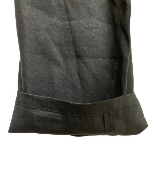 BEARDSLEY（ビアズリー）BEARDSLEY (ビアズリー) ウエストリブリネンパンツ ブラック サイズ:SIZE 1 未使用品の古着・服飾アイテム