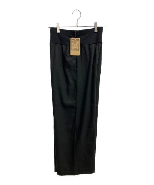 BEARDSLEY（ビアズリー）BEARDSLEY (ビアズリー) ウエストリブリネンパンツ ブラック サイズ:SIZE 1 未使用品の古着・服飾アイテム