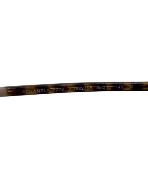 CHANEL（シャネル）CHANEL (シャネル) サングラス ブラウン×ベージュ サイズ:55□17-140の古着・服飾アイテム
