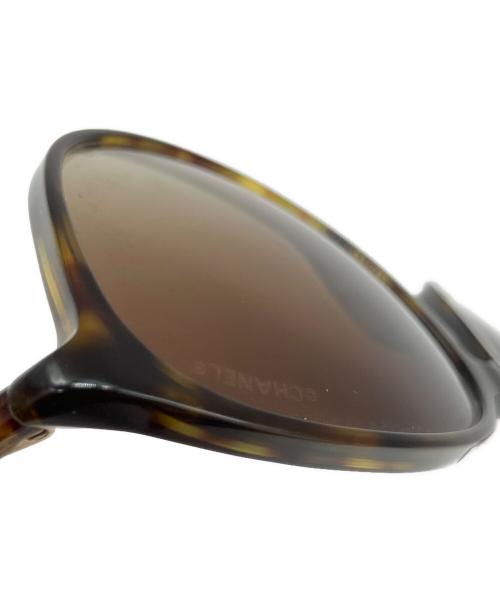 CHANEL（シャネル）CHANEL (シャネル) サングラス ブラウン×ベージュ サイズ:55□17-140の古着・服飾アイテム