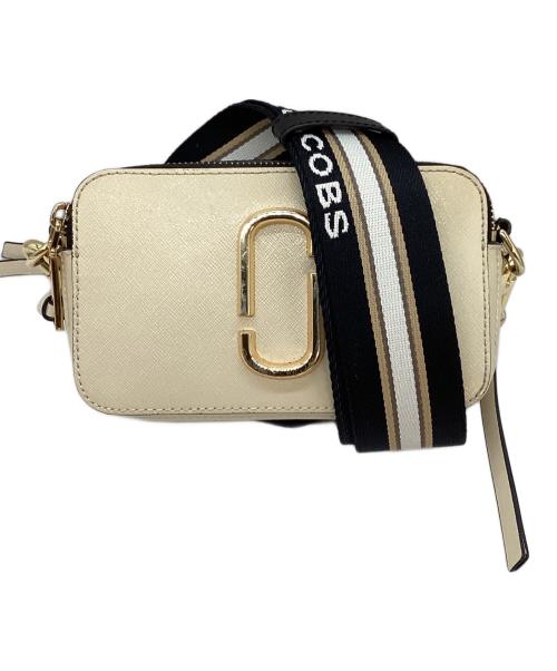 MARC JACOBS（マークジェイコブス）MARC JACOBS (マークジェイコブス) ザ スナップショット ショルダーバッグ ベージュ×ブラックの古着・服飾アイテム